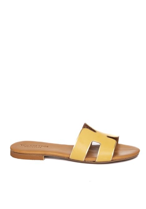 Yellow hd sandal VINCENT VEGA | P106 HDLVIT-GIALLO